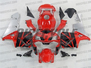 Honda CBR 600RR Red/Silver OEM Style Fairings