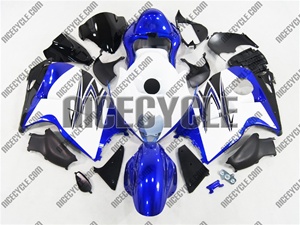 Blue/White Suzuki GSX-R 1300 Hayabusa Fairings