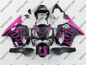 Pink Fire Flame Honda CBR 600 F4i Fairings