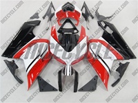 Race Red/White Ducati 1198 1098 848 Evo Fairings