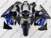 Kawasaki ZX12R Plasma Blue Tribal Fairings