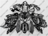 Suzuki GSX-R 1300 Hayabusa Silver Flame Fairings