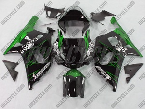 Green/Black Alstare Suzuki GSX-R 600 750 Fairings