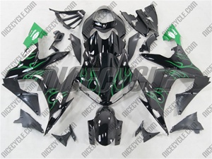 Yamaha YZF-R1 Black/Green Accents Fairings