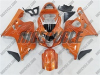 Metallic Orange Fire Suzuki GSX-R 600 750 Fairings