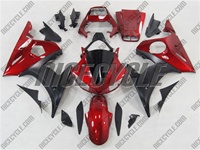 Yamaha YZF-R6 Matte Black / Red Fairings