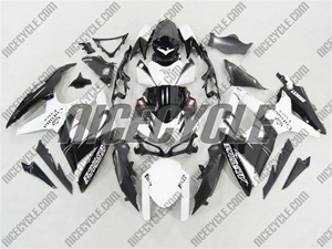 Suzuki GSX-R 600 750 Black/White Alstare Motorcycle Fairings