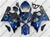 Airbrushed Blue Suzuki GSX-R 600 750 Fairings