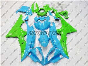 Yamaha YZF-R6 Bright Blue/Green Fairings