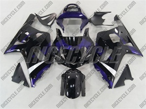 Black/Purple Suzuki GSX-R 600 750 Fairings