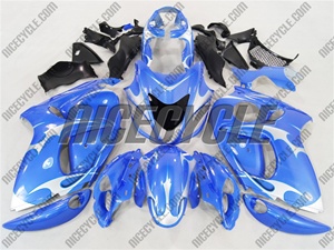 Suzuki GSX-R 1300 Hayabusa Electric Blue Tribal Fairings