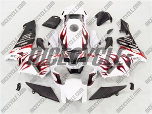 Honda CBR 600RR Crazy Red Flame Fairings