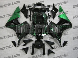 Honda CBR 600RR Metallic Green Fire Fairings