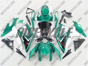 Suzuki GSX-R 600 750 Metallic Teal Motorcycle Fairings