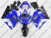 Yamaha YZF-R6 Black/Blue Fairings