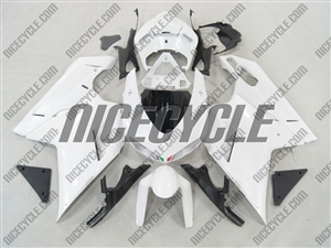 White Ducati 1198 1098 848 Evo Fairings