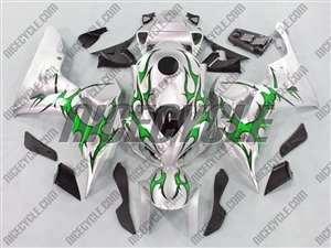 Honda CBR 1000RR Silver/Tribal Green Fairings