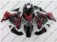 Black/Red Kawasaki ZX14R Fairings