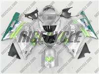 Silver Movistar Suzuki GSX-R 600 750 Fairings