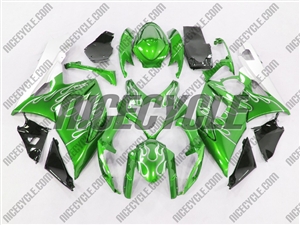 Suzuki GSX-R 1000 Metallic Green Fire Fairings