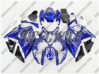 Suzuki GSX-R 1000 Metallic Blue Flame Fairings