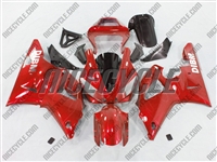 Yamaha YZF-R1 Red Ghosted Flame Fairings