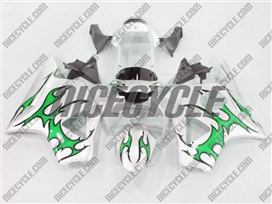 Honda CBR 954RR Green Tribal Fairings