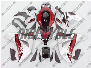 Honda CBR 1000RR Two Brothers Silver/Red Fairings