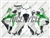 Yamaha YZF-R1 Metallic Green/White Fairings