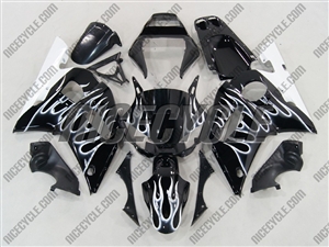 Yamaha YZF-R6 White Flames Fairings