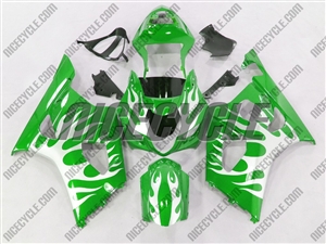 Suzuki GSX-R 1000 Metallic Tribal on Green Fairings