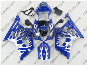 Suzuki GSX-R 1000 Metallic Tribal on Blue Fairings