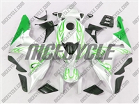 Honda CBR 1000RR Green Flame/White Fairings