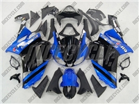 Kawasaki ZX6R Blue Metallic Monster-ous Fairings