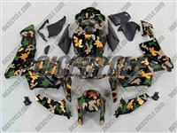 Honda CBR600RR Yellow/Green Camo Fairings