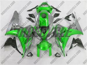 Honda CBR1000RR Metallic Green/Silver Fairings