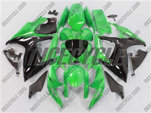 Metallic Green Suzuki GSX-R 600 750 Fairings