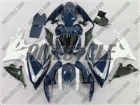 Dark Blue/White Suzuki GSX-R 600 750 Fairings