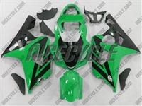 Green/Black Accent Suzuki GSX-R 600 750 Fairings