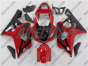 Red/Black Accent Suzuki GSX-R 600 750 Fairings