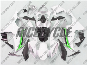 Yamaha YZF-R6 White/Green Fairings