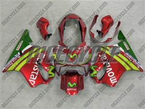 Honda CBR600 F4i Candy Red Movistar Fairings