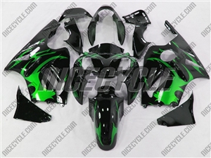 Kawasaki ZX12R Tribal Green Fairings