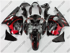 Kawasaki ZX12R Tribal Red Fairings