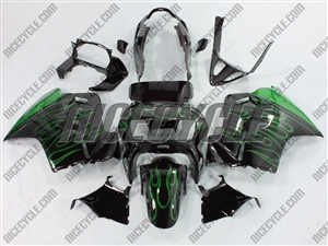 Honda VFR-800 Green Flame Fairings