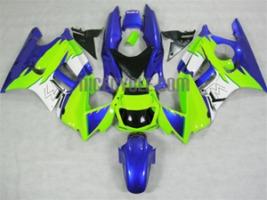 Green/Blue Honda CBR600 F3 Motorcycle Fairings