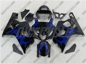 Tribal Blue Suzuki GSX-R 600 750 Fairings