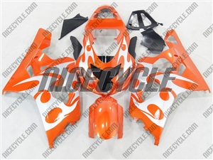 Orange Tribal Suzuki GSX-R 600 750 Fairings