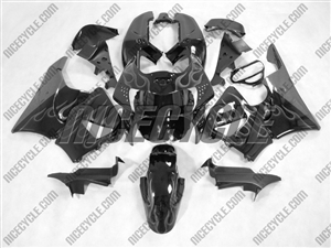 Honda CBR900RR Charcoal Flame Fairings