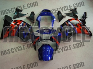 Blue/Red Sponsor Honda CBR954RR Motorcycle Fairings